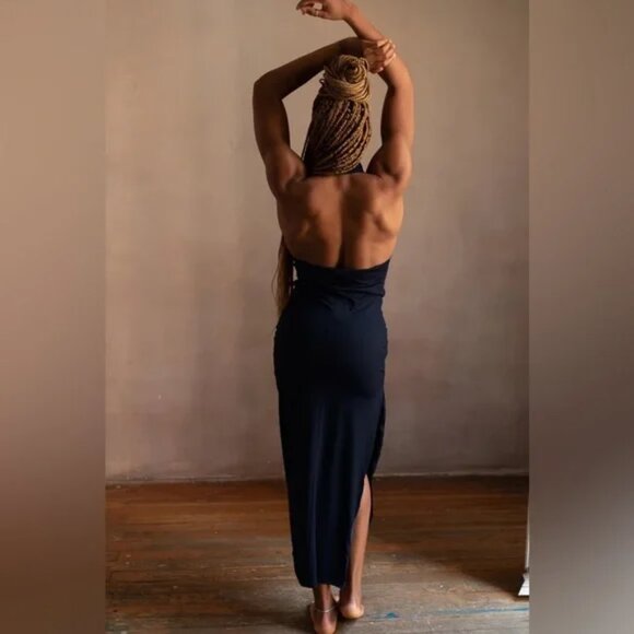 Londre Bodywear Cowl Halter Dress M - Picture 3 of 15